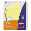 Avery® wholesale. AVERY Insertable Big Tab Dividers, 8-tab, Letter. HSD Wholesale: Janitorial Supplies, Breakroom Supplies, Office Supplies.