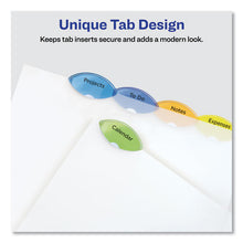 Load image into Gallery viewer, Avery® wholesale. AVERY Insertable Style Edge Tab Plastic Dividers, 7-hole Punched, 5-tab, 8.5 X 5.5, Translucent, 1 Set. HSD Wholesale: Janitorial Supplies, Breakroom Supplies, Office Supplies.