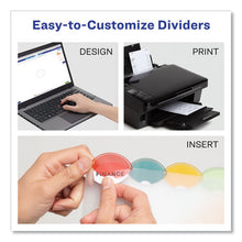Load image into Gallery viewer, Avery® wholesale. AVERY Insertable Style Edge Tab Plastic Dividers, 7-hole Punched, 5-tab, 8.5 X 5.5, Translucent, 1 Set. HSD Wholesale: Janitorial Supplies, Breakroom Supplies, Office Supplies.