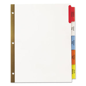 Avery® wholesale. AVERY Insertable Big Tab Dividers, 5-tab, Letter. HSD Wholesale: Janitorial Supplies, Breakroom Supplies, Office Supplies.
