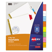 Load image into Gallery viewer, Avery® wholesale. AVERY Insertable Big Tab Dividers, 8-tab, Letter. HSD Wholesale: Janitorial Supplies, Breakroom Supplies, Office Supplies.