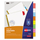 Avery® wholesale. AVERY Insertable Big Tab Dividers, 8-tab, Letter. HSD Wholesale: Janitorial Supplies, Breakroom Supplies, Office Supplies.