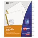 Avery® wholesale. AVERY Insertable Big Tab Dividers, 8-tab, Letter. HSD Wholesale: Janitorial Supplies, Breakroom Supplies, Office Supplies.