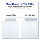 Avery® wholesale. AVERY Insertable Big Tab Dividers, 8-tab, Letter. HSD Wholesale: Janitorial Supplies, Breakroom Supplies, Office Supplies.