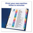Avery® wholesale. AVERY Customizable Toc Ready Index Multicolor Dividers, 26-tab, Letter. HSD Wholesale: Janitorial Supplies, Breakroom Supplies, Office Supplies.