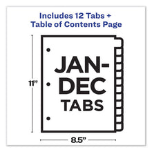 Load image into Gallery viewer, Avery® wholesale. AVERY Customizable Toc Ready Index Multicolor Dividers, 12-tab, Letter. HSD Wholesale: Janitorial Supplies, Breakroom Supplies, Office Supplies.