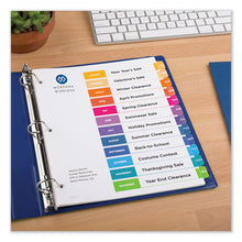 Load image into Gallery viewer, Avery® wholesale. AVERY Customizable Toc Ready Index Multicolor Dividers, 12-tab, Letter. HSD Wholesale: Janitorial Supplies, Breakroom Supplies, Office Supplies.