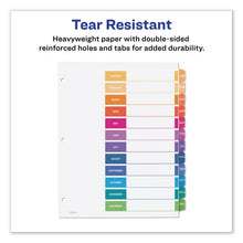 Load image into Gallery viewer, Avery® wholesale. AVERY Customizable Toc Ready Index Multicolor Dividers, 12-tab, Letter. HSD Wholesale: Janitorial Supplies, Breakroom Supplies, Office Supplies.