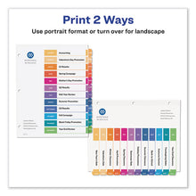 Load image into Gallery viewer, Avery® wholesale. AVERY Customizable Toc Ready Index Multicolor Dividers, 12-tab, Letter. HSD Wholesale: Janitorial Supplies, Breakroom Supplies, Office Supplies.