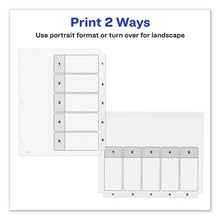 Load image into Gallery viewer, Avery® wholesale. AVERY Customizable Toc Ready Index Black And White Dividers, 5-tab, Letter. HSD Wholesale: Janitorial Supplies, Breakroom Supplies, Office Supplies.