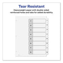 Avery® wholesale. AVERY Customizable Toc Ready Index Black And White Dividers, 8-tab, Letter. HSD Wholesale: Janitorial Supplies, Breakroom Supplies, Office Supplies.