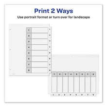 Load image into Gallery viewer, Avery® wholesale. AVERY Customizable Toc Ready Index Black And White Dividers, 8-tab, Letter. HSD Wholesale: Janitorial Supplies, Breakroom Supplies, Office Supplies.