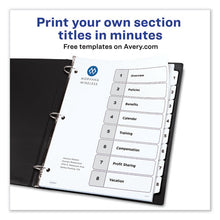 Load image into Gallery viewer, Avery® wholesale. AVERY Customizable Toc Ready Index Black And White Dividers, 8-tab, Letter. HSD Wholesale: Janitorial Supplies, Breakroom Supplies, Office Supplies.