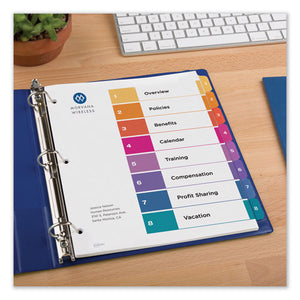 Avery® wholesale. AVERY Customizable Toc Ready Index Multicolor Dividers, 8-tab, Letter. HSD Wholesale: Janitorial Supplies, Breakroom Supplies, Office Supplies.