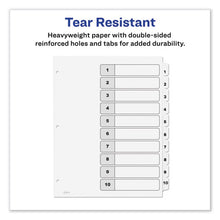 Load image into Gallery viewer, Avery® wholesale. AVERY Customizable Toc Ready Index Black And White Dividers, 10-tab, Letter. HSD Wholesale: Janitorial Supplies, Breakroom Supplies, Office Supplies.