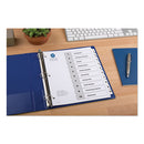 Avery® wholesale. AVERY Customizable Toc Ready Index Black And White Dividers, 10-tab, Letter. HSD Wholesale: Janitorial Supplies, Breakroom Supplies, Office Supplies.