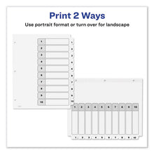Load image into Gallery viewer, Avery® wholesale. AVERY Customizable Toc Ready Index Black And White Dividers, 10-tab, Letter. HSD Wholesale: Janitorial Supplies, Breakroom Supplies, Office Supplies.