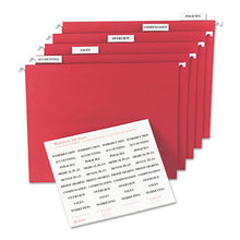 Load image into Gallery viewer, Avery® wholesale. AVERY Tabs Inserts For Hanging File Folders, 1-5-cut Tabs, White, 2&quot; Wide, 100-pack. HSD Wholesale: Janitorial Supplies, Breakroom Supplies, Office Supplies.