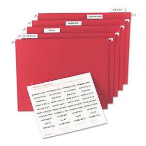 Avery® wholesale. AVERY Tabs Inserts For Hanging File Folders, 1-5-cut Tabs, White, 2" Wide, 100-pack. HSD Wholesale: Janitorial Supplies, Breakroom Supplies, Office Supplies.