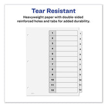 Load image into Gallery viewer, Avery® wholesale. AVERY Customizable Toc Ready Index Black And White Dividers, 12-tab, Letter. HSD Wholesale: Janitorial Supplies, Breakroom Supplies, Office Supplies.