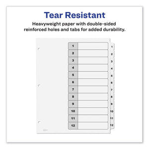 Avery® wholesale. AVERY Customizable Toc Ready Index Black And White Dividers, 12-tab, Letter. HSD Wholesale: Janitorial Supplies, Breakroom Supplies, Office Supplies.
