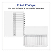 Load image into Gallery viewer, Avery® wholesale. AVERY Customizable Toc Ready Index Black And White Dividers, 12-tab, Letter. HSD Wholesale: Janitorial Supplies, Breakroom Supplies, Office Supplies.