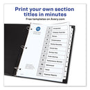 Avery® wholesale. AVERY Customizable Toc Ready Index Black And White Dividers, 12-tab, Letter. HSD Wholesale: Janitorial Supplies, Breakroom Supplies, Office Supplies.