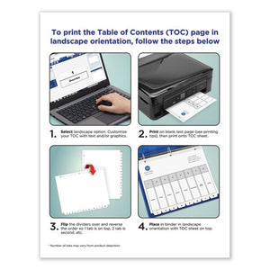 Avery® wholesale. AVERY Customizable Toc Ready Index Black And White Dividers, 15-tab, Letter. HSD Wholesale: Janitorial Supplies, Breakroom Supplies, Office Supplies.