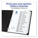 Avery® wholesale. AVERY Customizable Toc Ready Index Black And White Dividers, 15-tab, Letter. HSD Wholesale: Janitorial Supplies, Breakroom Supplies, Office Supplies.
