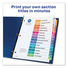 Load image into Gallery viewer, Avery® wholesale. AVERY Customizable Toc Ready Index Multicolor Dividers, 15-tab, Letter. HSD Wholesale: Janitorial Supplies, Breakroom Supplies, Office Supplies.