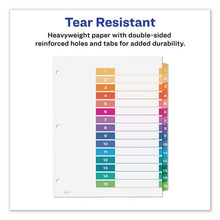 Load image into Gallery viewer, Avery® wholesale. AVERY Customizable Toc Ready Index Multicolor Dividers, 15-tab, Letter. HSD Wholesale: Janitorial Supplies, Breakroom Supplies, Office Supplies.