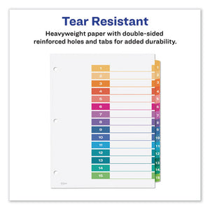 Avery® wholesale. AVERY Customizable Toc Ready Index Multicolor Dividers, 15-tab, Letter. HSD Wholesale: Janitorial Supplies, Breakroom Supplies, Office Supplies.