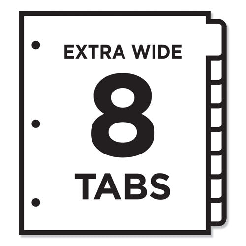 Avery® wholesale. AVERY Customizable Toc Ready Index Multicolor Dividers, 8-tab, Letter. HSD Wholesale: Janitorial Supplies, Breakroom Supplies, Office Supplies.