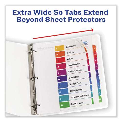 Avery® wholesale. AVERY Customizable Toc Ready Index Multicolor Dividers, 8-tab, Letter. HSD Wholesale: Janitorial Supplies, Breakroom Supplies, Office Supplies.