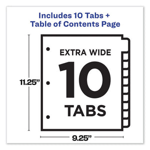 Avery® wholesale. AVERY Customizable Toc Ready Index Multicolor Dividers, 10-tab, Letter. HSD Wholesale: Janitorial Supplies, Breakroom Supplies, Office Supplies.