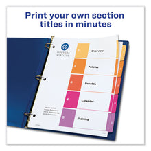 Load image into Gallery viewer, Avery® wholesale. AVERY Customizable Toc Ready Index Multicolor Dividers, 5-tab, Letter, 24 Sets. HSD Wholesale: Janitorial Supplies, Breakroom Supplies, Office Supplies.