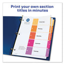 Avery® wholesale. AVERY Customizable Toc Ready Index Multicolor Dividers, 5-tab, Letter, 24 Sets. HSD Wholesale: Janitorial Supplies, Breakroom Supplies, Office Supplies.