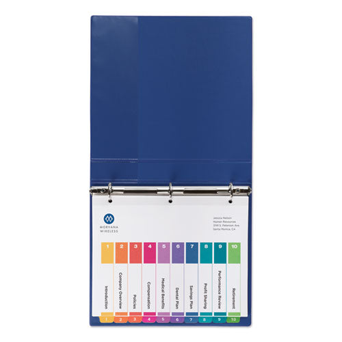 Avery® wholesale. AVERY Customizable Toc Ready Index Multicolor Dividers, 10-tab, Letter, 24 Sets. HSD Wholesale: Janitorial Supplies, Breakroom Supplies, Office Supplies.