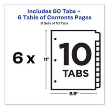 Load image into Gallery viewer, Avery® wholesale. AVERY Customizable Toc Ready Index Multicolor Dividers, 10-tab, Letter, 6 Sets. HSD Wholesale: Janitorial Supplies, Breakroom Supplies, Office Supplies.