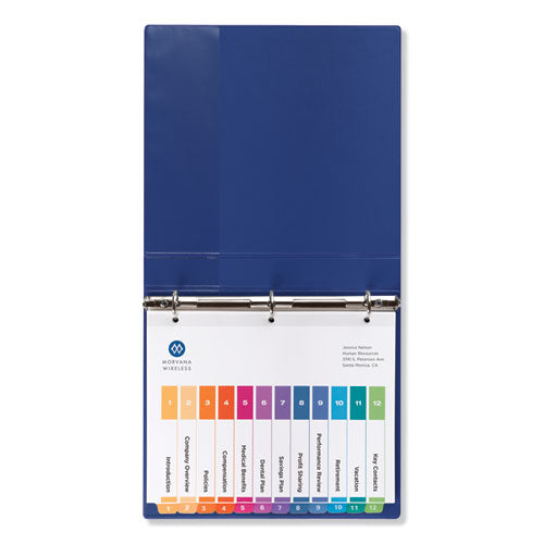 Avery® wholesale. AVERY Customizable Toc Ready Index Multicolor Dividers, 12-tab, Letter, 6 Sets. HSD Wholesale: Janitorial Supplies, Breakroom Supplies, Office Supplies.