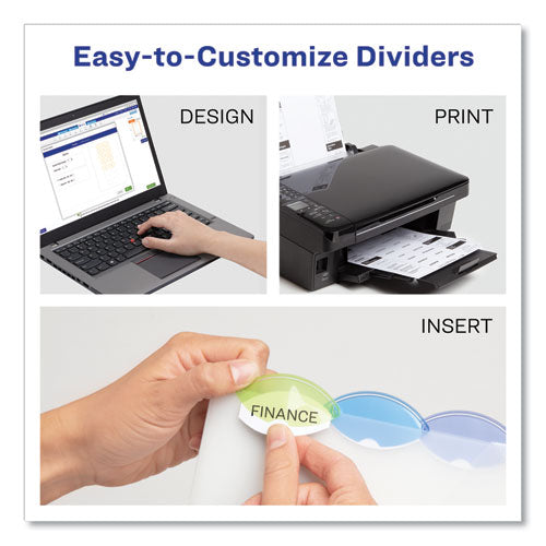 Avery® wholesale. AVERY Insertable Style Edge Tab Plastic Dividers, 5-tab, 11 X 8.5, Translucent, 1 Set. HSD Wholesale: Janitorial Supplies, Breakroom Supplies, Office Supplies.