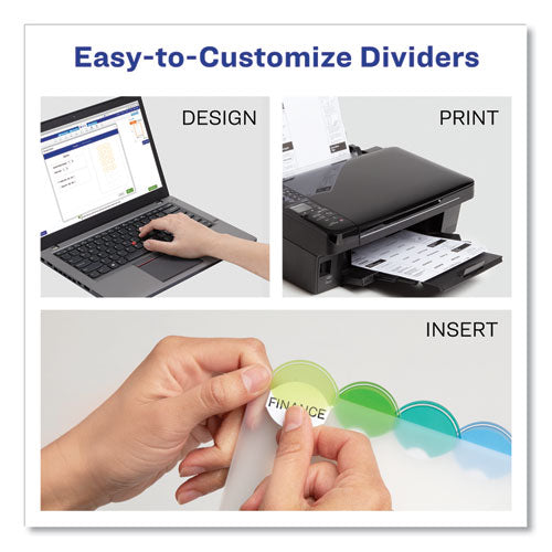 Avery® wholesale. AVERY Insertable Style Edge Tab Plastic Dividers, 8-tab, 11 X 8.5, Translucent, 1 Set. HSD Wholesale: Janitorial Supplies, Breakroom Supplies, Office Supplies.