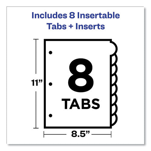 Avery® wholesale. AVERY Insertable Style Edge Tab Plastic Dividers, 8-tab, 11 X 8.5, Translucent, 1 Set. HSD Wholesale: Janitorial Supplies, Breakroom Supplies, Office Supplies.