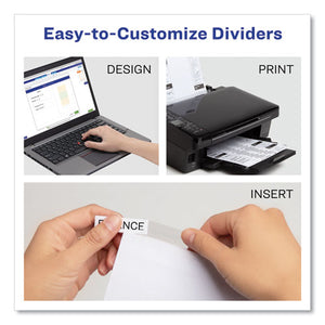 Avery® wholesale. AVERY Insertable Big Tab Dividers, 5-tab, 11 1-8 X 9 1-4. HSD Wholesale: Janitorial Supplies, Breakroom Supplies, Office Supplies.