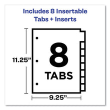 Load image into Gallery viewer, Avery® wholesale. AVERY Insertable Big Tab Dividers, 8-tab, 11 1-8 X 9 1-4. HSD Wholesale: Janitorial Supplies, Breakroom Supplies, Office Supplies.