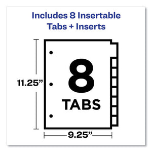 Avery® wholesale. AVERY Insertable Big Tab Dividers, 8-tab, 11 1-8 X 9 1-4. HSD Wholesale: Janitorial Supplies, Breakroom Supplies, Office Supplies.