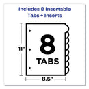 Avery® wholesale. AVERY Insertable Style Edge Tab Plastic 1-pocket Dividers, 8-tab, 11.25 X 9.25, Translucent, 1 Set. HSD Wholesale: Janitorial Supplies, Breakroom Supplies, Office Supplies.