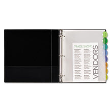 Load image into Gallery viewer, Avery® wholesale. AVERY Insertable Style Edge Tab Plastic 1-pocket Dividers, 8-tab, 11.25 X 9.25, Translucent, 1 Set. HSD Wholesale: Janitorial Supplies, Breakroom Supplies, Office Supplies.