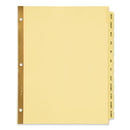 Avery® wholesale. AVERY Preprinted Laminated Tab Dividers W-gold Reinforced Binding Edge, 12-tab, Letter. HSD Wholesale: Janitorial Supplies, Breakroom Supplies, Office Supplies.