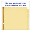 Avery® wholesale. AVERY Preprinted Laminated Tab Dividers W-gold Reinforced Binding Edge, 12-tab, Letter. HSD Wholesale: Janitorial Supplies, Breakroom Supplies, Office Supplies.
